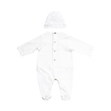 Roberto Cavalli Kids New Born White & Gold Sleepsuit Set