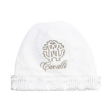 Roberto Cavalli Kids New Born White & Gold Sleepsuit Set