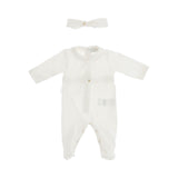 Roberto Cavalli Kids New Born White Sleepsuit Set