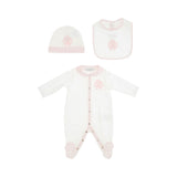 Roberto Cavalli Kids New Born Girl's Baby Rose Sleepsuit Set