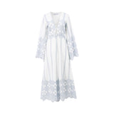 Raquel Diniz Women's White Embroidered Cotton Dress