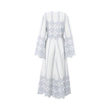 Raquel Diniz Women's White Embroidered Cotton Dress