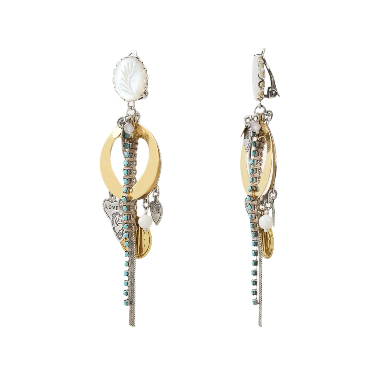 Reminiscence Women's Gold & Silver Earrings | Earring | Earrings | Fashion Accessories & Jewellery | Fashion Accessories & Jewrllery | Fashion Jewellery | Women | Women Earrings | Womens Reminiscence Women's Gold & Silver Earrings | Earring | Earrings | Fashion Accessories & Jewellery | Fashion Accessories & Jewrllery | Fashion Jewellery | Women | Women Earrings | Womens