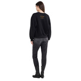 سويت شيرت نسائي من Replay بأكمام منتفخة من Lurex