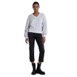 سويت شيرت نسائي من Replay بأكمام منتفخة من Lurex