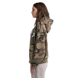 Replay Women's Camouflage Sweatshirt With Jewel Brooches