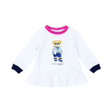 Polo Ralph Lauren Kids Baby Girl's White & Pink Set Top & Trouser