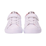 Polo Ralph Lauren Kids Girl's White & Pink Logo Trainers
