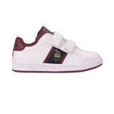 Polo Ralph Lauren Kids White & Burgundy Sneakers