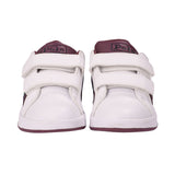 Polo Ralph Lauren Kids White & Burgundy Sneakers