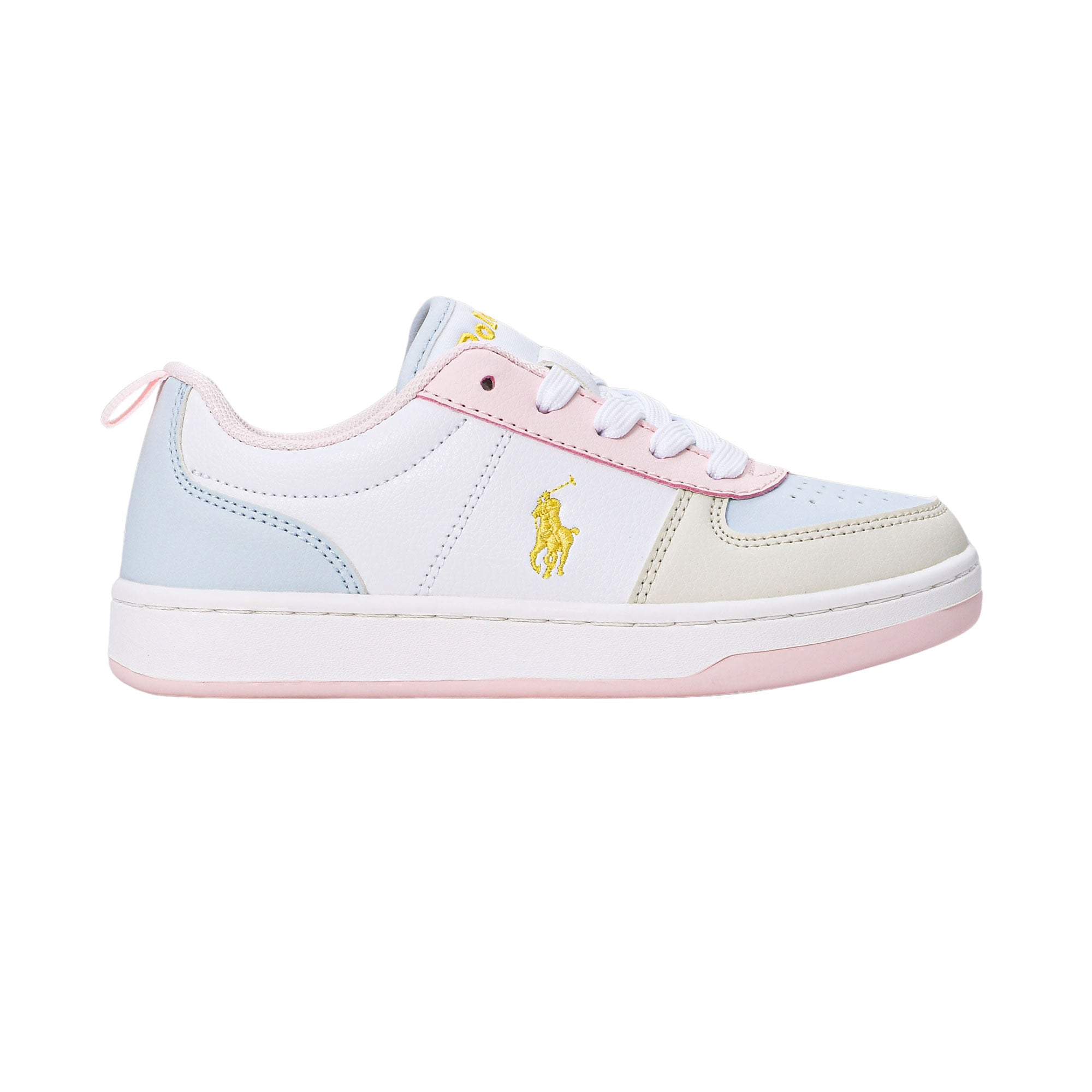 Polo Ralph Lauren Kids Girls White Pink Sneakers – Blue Salon