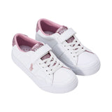 Polo Ralph Lauren Kids Girl's White & Pink Sneaker