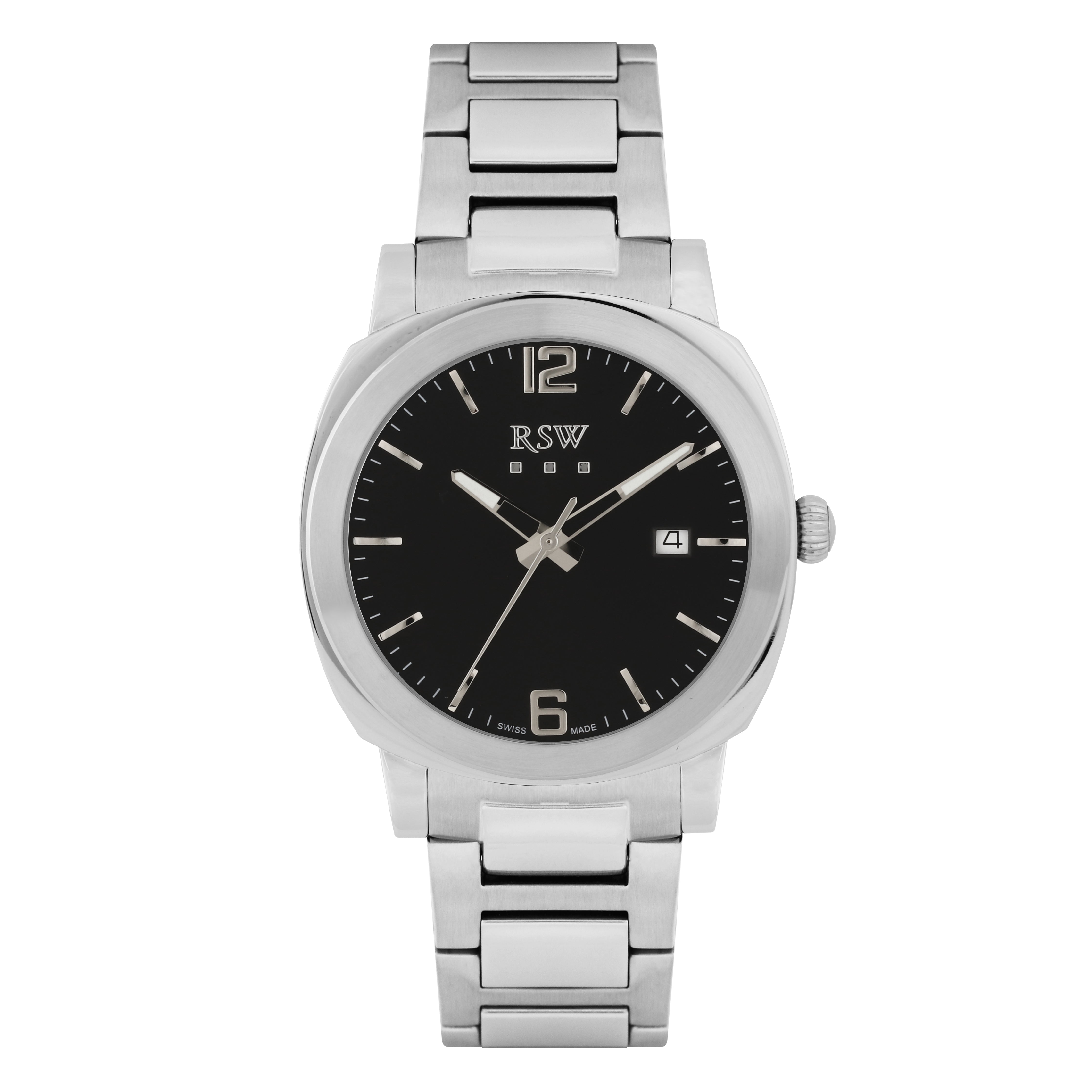 RSW Gents Black Dial Stainless Steel Quartz Watch | Fashion Watches | GCC | Men | Mens | Mens Watches | Watch | Watches RSW Gents Black Dial Stainless Steel Quartz Watch | Fashion Watches | GCC | Men | Mens | Mens Watches | Watch | Watches