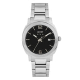RSW Gents Black Dial Stainless Steel Quartz Watch