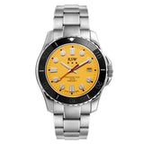 RSW Gents Yellow Dial Stainless Steel Quartz Dive Watch