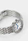 Cerruti Gresta Ladies White Mother-of-Pearl Dial Stainless Steel Watch
