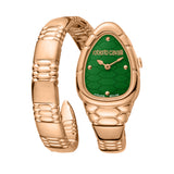 Roberto Cavalli by Franck Muller Women's Watch, Rose Gold Tone with Dark Green Dial