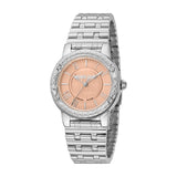 Roberto Cavalli by Franck Muller Ladies' Pink Dial Silver Steel Watch