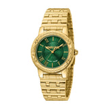 Roberto Cavalli by Franck Muller Women's Gold-Tone Watch with Green Dial