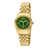 Roberto Cavalli Women's Green MOP Dial Gold Tone Watch