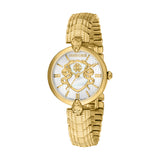 Roberto Cavalli Women's MOP Dial Gold-Tone Watch