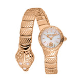 Roberto Cavalli by Franck Muller Women's Serpent-Inspired Rose Gold-Tone Watch