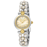 Roberto Cavalli by Franck Muller Ladies Pearl Champagne Dial Watch
