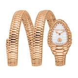 Roberto Cavalli by Franck Muller Ladies Serpent-Inspired Rose Gold-Tone Watch