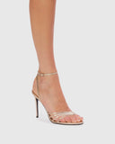 Black Suede Studio Women's Two-Tone Pointed Slingback Heels Sandal