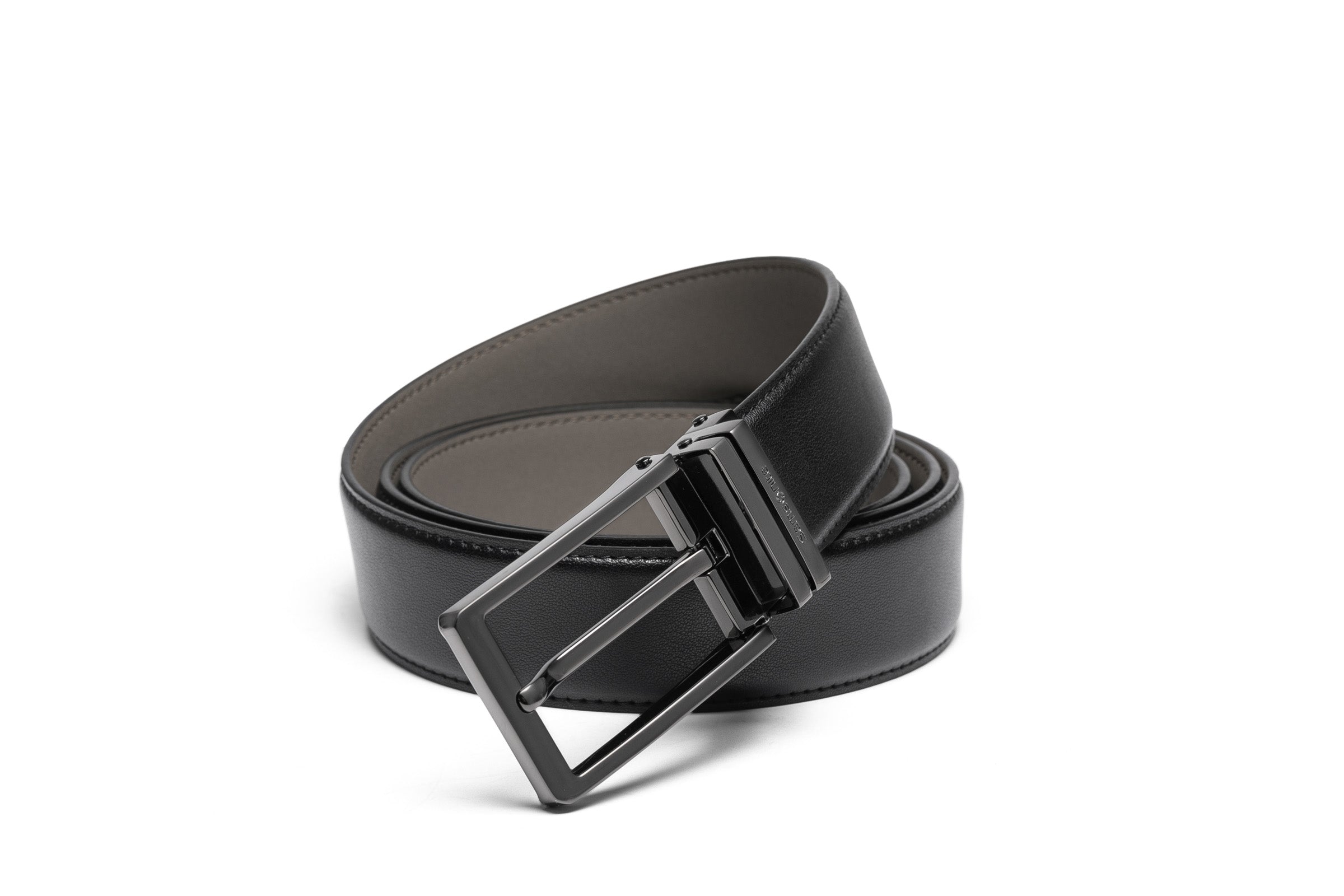 Samsonite AAMIR II Bizctr Square Black Leather Belt