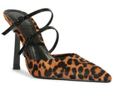 Schutz Women's Leopard Print Double-Strap High-Heel Pump