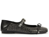 Schutz Women's Black Studded Flats