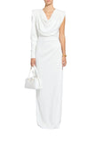 Zuhair Murad Women's Asymmetric Draped Crepe Gown
