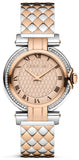 Cerruti Sesia Ladies Pale Dial Two Tone Rose Gold Stainless Steel Watch