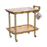 Sezzatini Rectangular Tea Cart  Galatea Oro/Avorio, Size 48x68x70 Cm