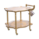 Sezzatini Shaped Tea Cart  Fifanti Oro/Avorio, Size 70x83x70 Cm