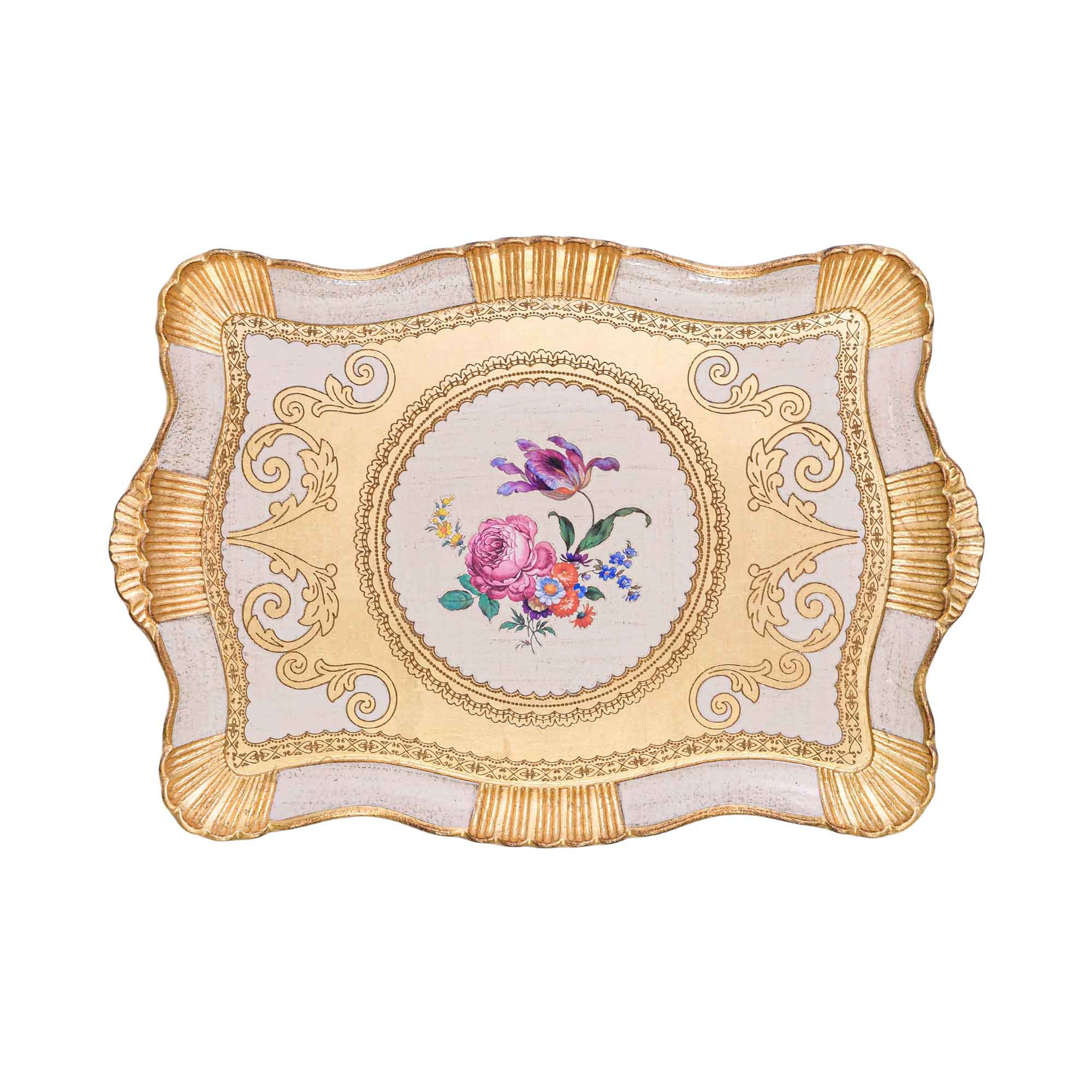 Sezzatini Carved Rectangular Tray Galatea Oro/Avorio | Tray Sezzatini Carved Rectangular Tray Galatea Oro/Avorio | Tray