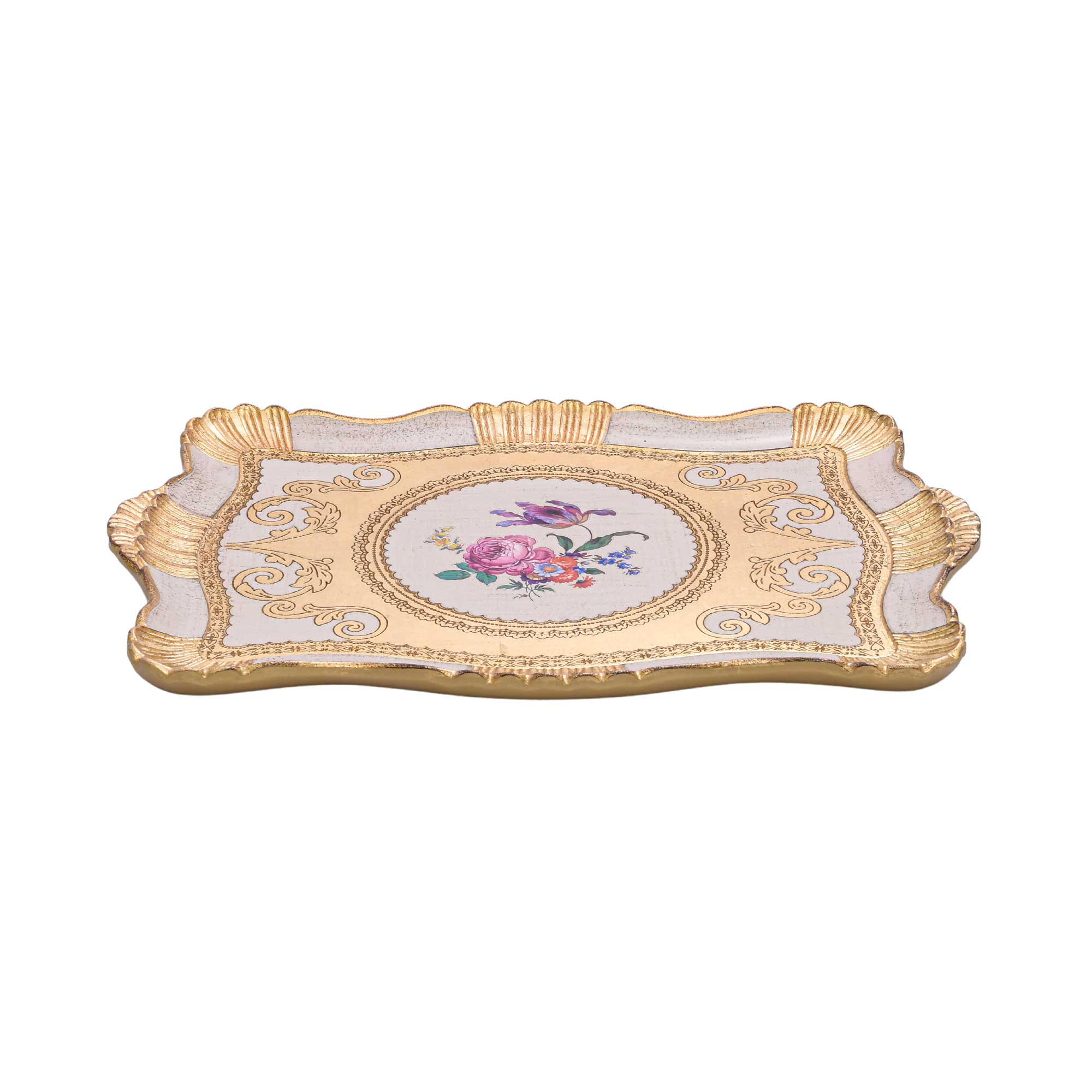 Sezzatini Carved Rectangular Tray Galatea Oro/Avorio | Tray Sezzatini Carved Rectangular Tray Galatea Oro/Avorio | Tray