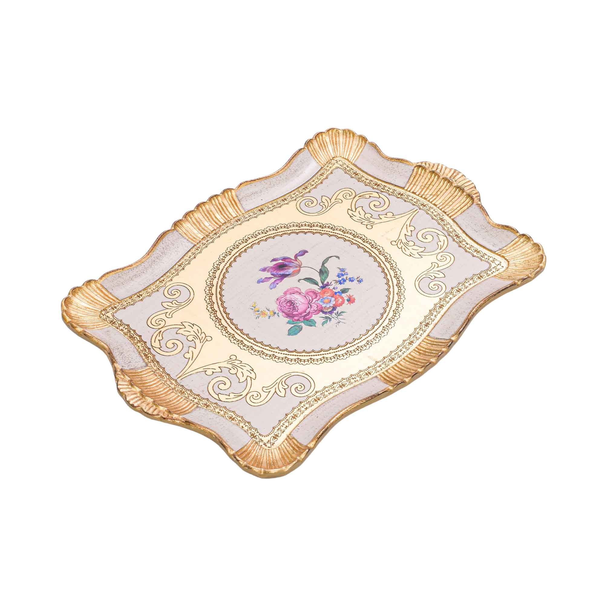 Sezzatini Carved Rectangular Tray Galatea Oro/Avorio | Tray Sezzatini Carved Rectangular Tray Galatea Oro/Avorio | Tray