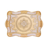 Sezzatini Medium Carved Rectangular Tray, Size: 34x48 Cm