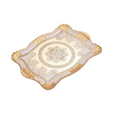 Sezzatini Medium Carved Rectangular Tray, Size: 34x48 Cm