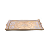 Sezzatini  Large Rectangular Tray Elisei Oro/Avorio, Size 37x53 Cm