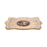 Sezzatini Medium Carved Rectangular Tray, Size: 34x48 Cm