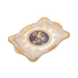 Sezzatini Medium Carved Rectangular Tray, Size: 34x48 Cm