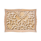 Sezzatini Large Rectangular Tray Akragas Oro, Size 37x53 Cm
