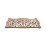 Sezzatini Large Rectangular Tray Akragas Oro, Size 37x53 Cm