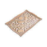Sezzatini Large Rectangular Tray Akragas Oro, Size 37x53 Cm