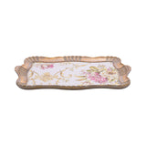Sezzatini Larged Carved Rectangular Tray Isotta Oro, Size 38x55 Cm