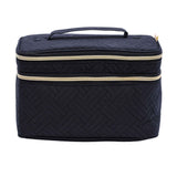 Mosafer Women's Polyester Black Cosmetic Bag, Size: 27X16X20cm