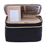 Mosafer Women's Polyester Black Cosmetic Bag, Size: 27X16X20cm